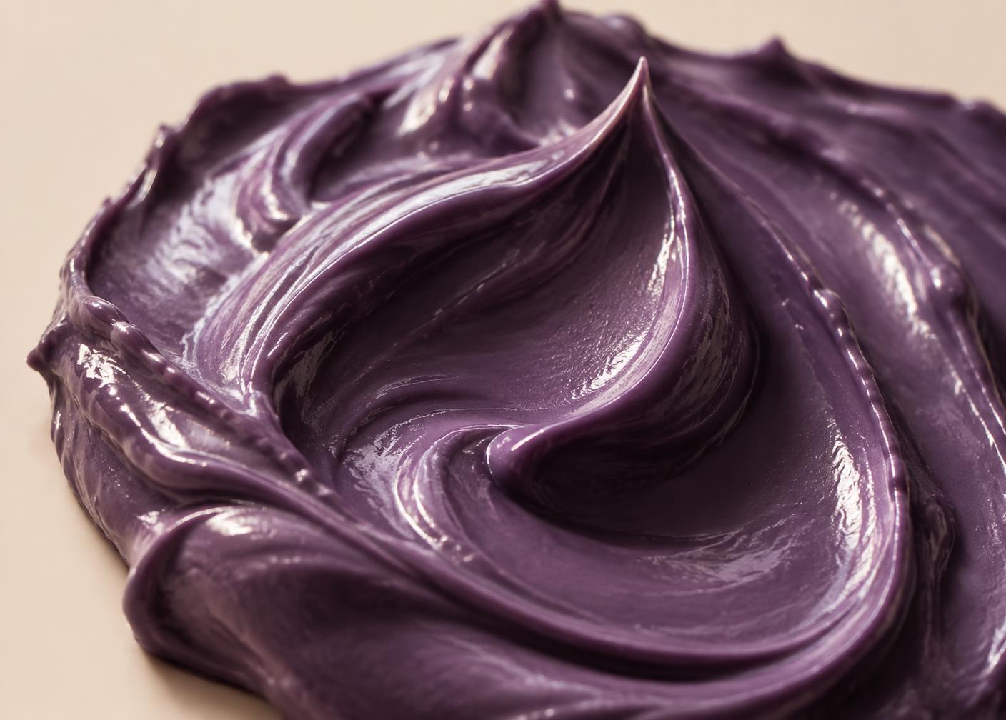 Close-up of the dense violet ARGIPLEX cream texture